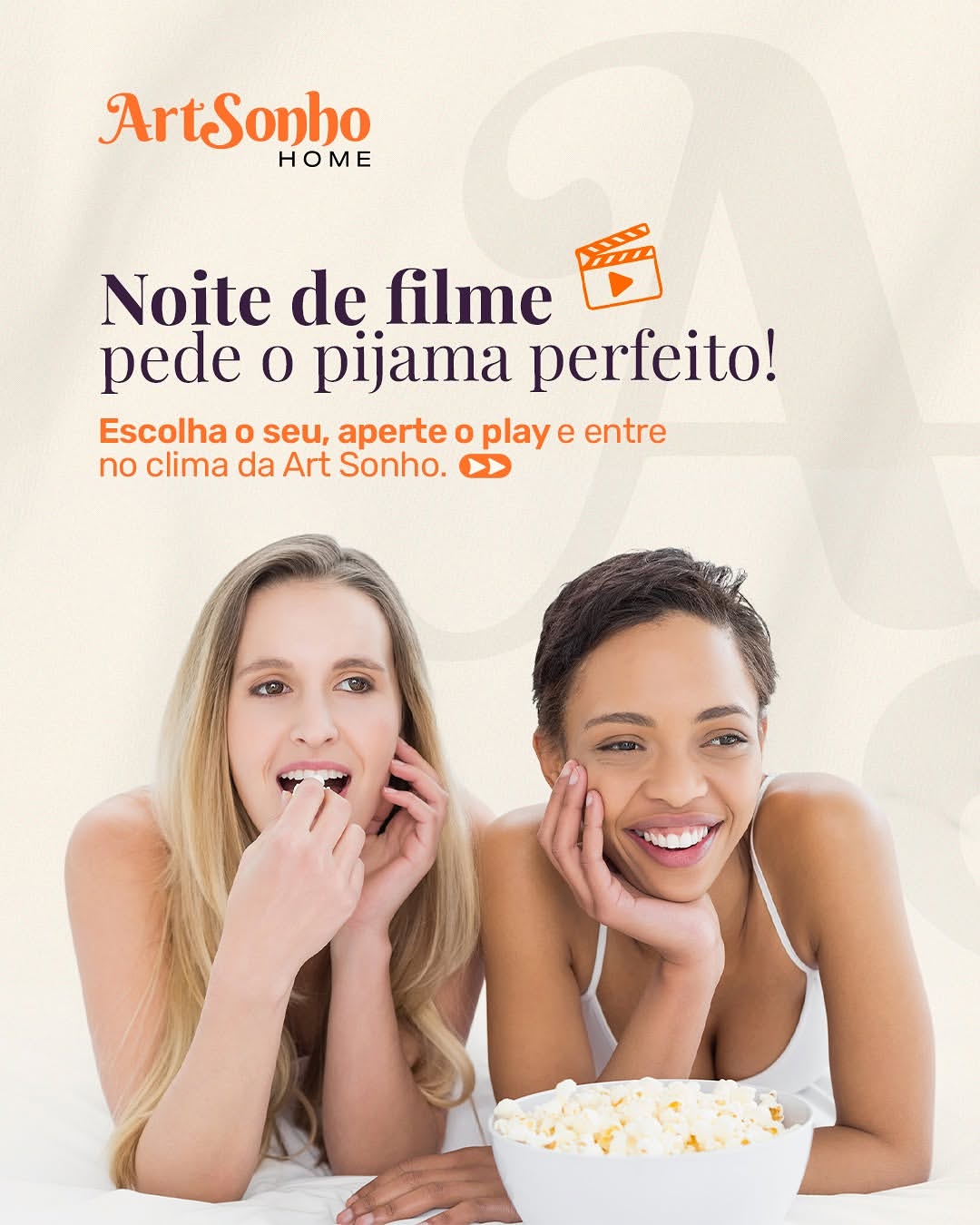 Noite de filme pede o pijama perfeito