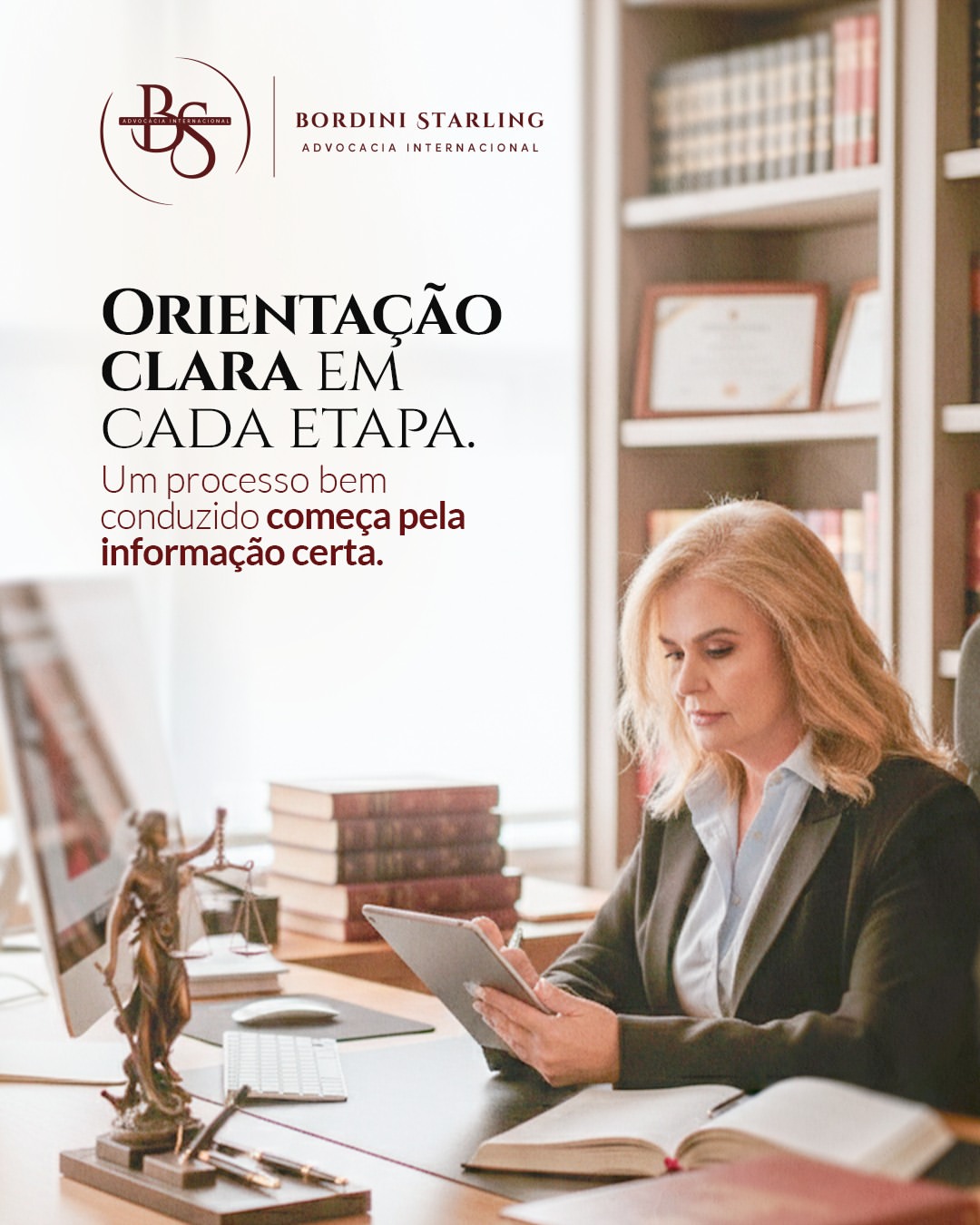 Orientação clara em cada etapa